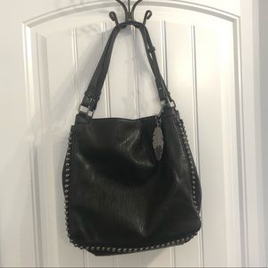 Jessica Simpson Studded Black Shoulder Bag